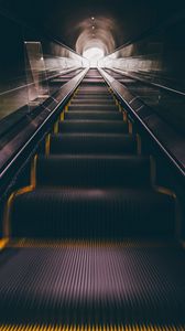 Preview wallpaper escalator, stairs, underground