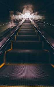 Preview wallpaper escalator, stairs, underground