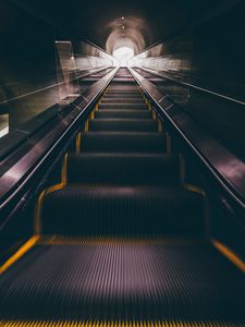 Preview wallpaper escalator, stairs, underground