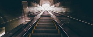 Preview wallpaper escalator, stairs, underground