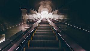 Preview wallpaper escalator, stairs, underground