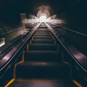 Preview wallpaper escalator, stairs, underground