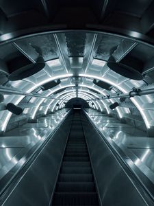 Preview wallpaper escalator, tunnel, arch, steps