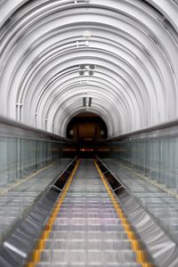 Preview wallpaper escalator, tunnel, metro, underground, interior