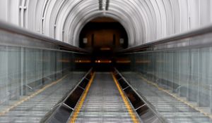 Preview wallpaper escalator, tunnel, metro, underground, interior