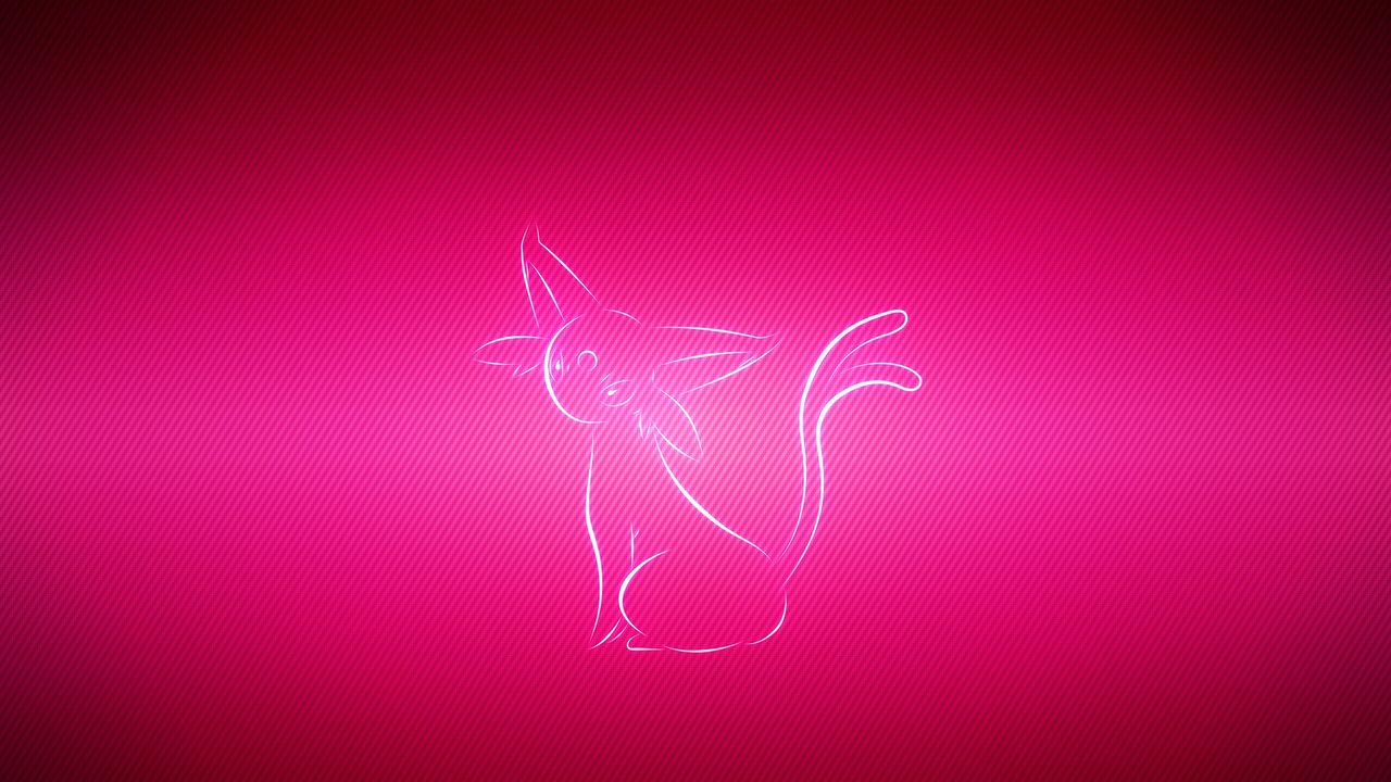 Wallpaper espeon, pokemon, pink
