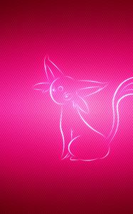 Preview wallpaper espeon, pokemon, pink