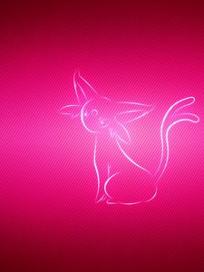 Preview wallpaper espeon, pokemon, pink