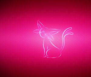 Preview wallpaper espeon, pokemon, pink
