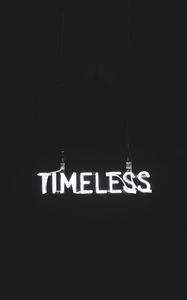 Preview wallpaper eternal, words, inscription, backlight, dark