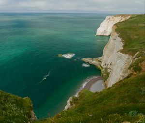 Preview wallpaper etretat cliffs, cliffs, sea, nature, france