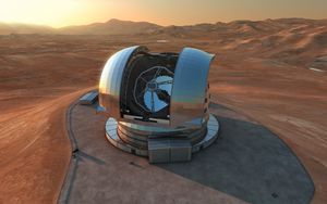 Preview wallpaper european extremely large telescope, chili, science