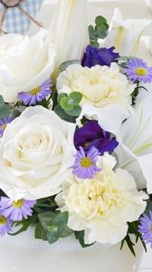 Preview wallpaper eustoma, lily, flowers, bouquet