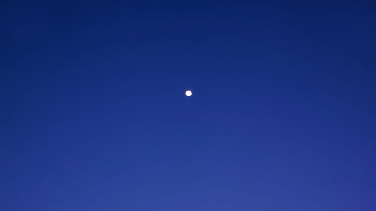 Wallpaper evening, moon, gradient, sky