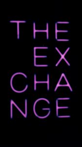 Preview wallpaper exchange, text, neon, purple, dark
