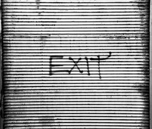 Preview wallpaper exit, inscription, word, text, wall