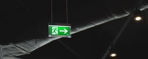 Preview wallpaper exit, plate, pointer, arrow, minimalism
