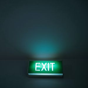 Preview wallpaper exit, sign, glow