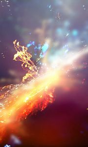 Preview wallpaper explosion, colorful, glow, shine, rays