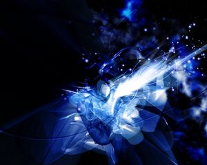 Preview wallpaper explosion, neon, light, background