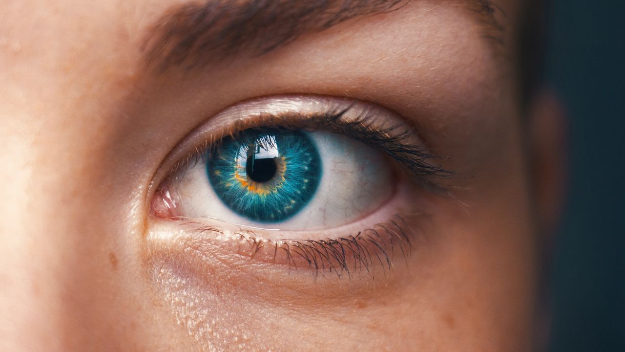 Wallpaper eye, blue-eyed, eyelashes, pupil
