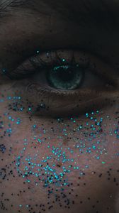 Preview wallpaper eye, glitter, eyelashes, pupil