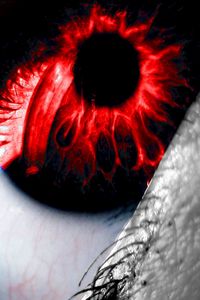 Preview wallpaper eye, light, lashes, red