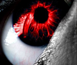 Preview wallpaper eye, light, lashes, red