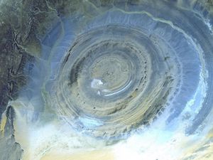 Preview wallpaper eye of the sahara, space, ring structure, mauritania, africa