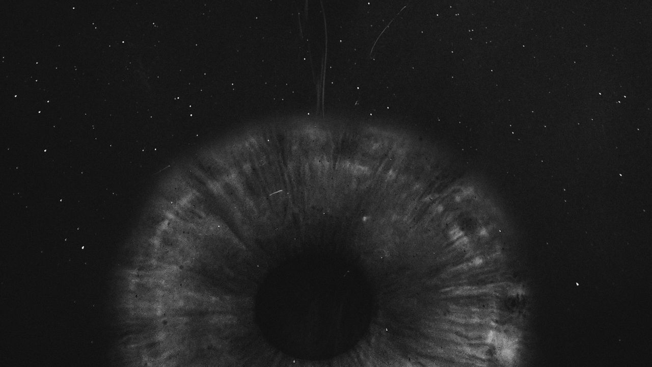 Wallpaper eye, pupil, darkness, stars