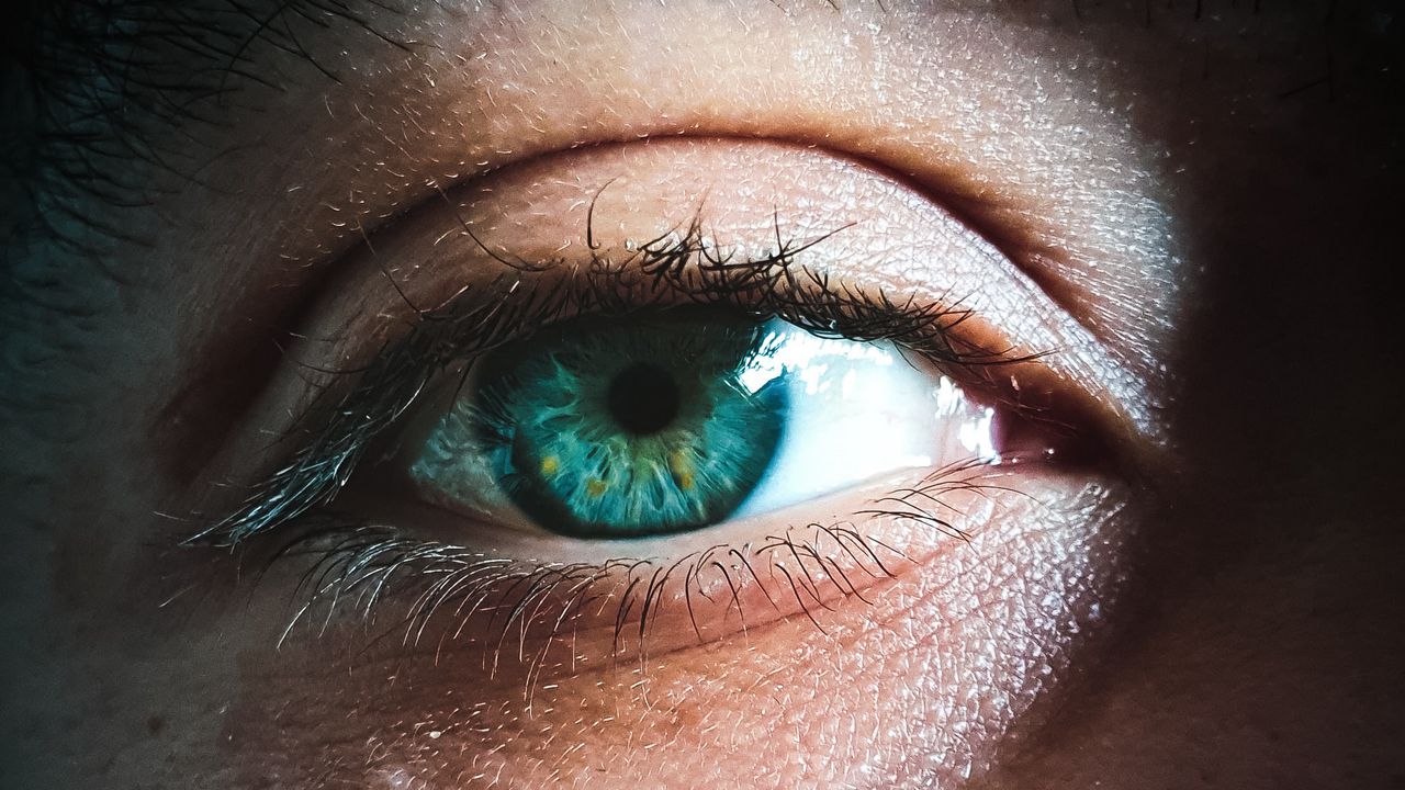 Wallpaper eye, pupil, macro, green