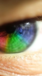 Preview wallpaper eye, rainbow, eyelashes