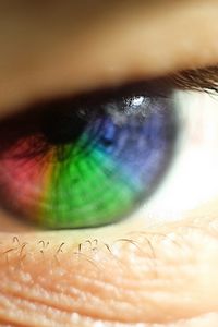 Preview wallpaper eye, rainbow, eyelashes