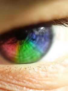 Preview wallpaper eye, rainbow, eyelashes