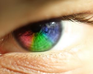 Preview wallpaper eye, rainbow, eyelashes