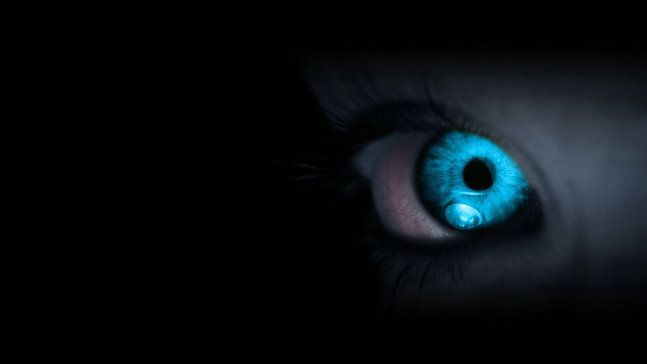 Wallpaper eyes, blue, eyelash, pupil, fear