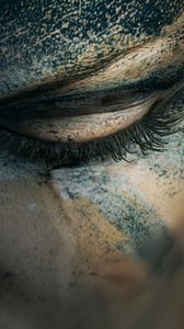 Preview wallpaper eyes, face, eyelashes, paint