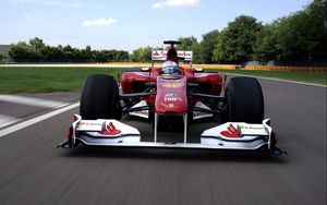 Preview wallpaper f1, fernando alonso, ferrari f10, speed, ferrari