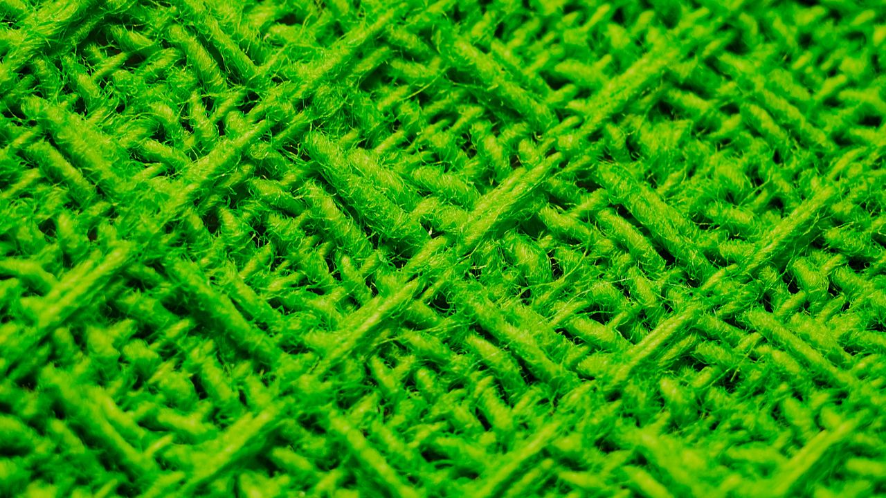 Wallpaper fabric, texture, knitted, wool, green