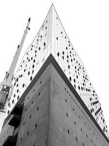 Preview wallpaper facade, architecture, building, bw