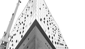 Preview wallpaper facade, architecture, building, bw