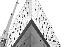 Preview wallpaper facade, architecture, building, bw