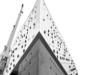 Preview wallpaper facade, architecture, building, bw