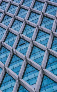 Preview wallpaper facade, architecture, building, glass, rhombuses