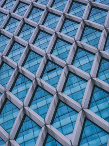 Preview wallpaper facade, architecture, building, glass, rhombuses