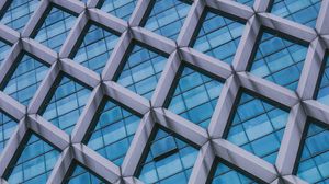 Preview wallpaper facade, architecture, building, glass, rhombuses