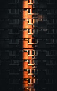 Preview wallpaper facade, architecture, building, apartments, light