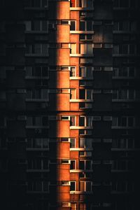 Preview wallpaper facade, architecture, building, apartments, light