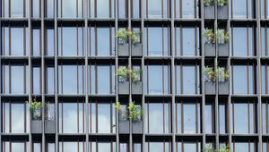 Preview wallpaper facade, architecture, building, apartments, glass