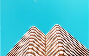 Preview wallpaper facade, architecture, sky, clouds, building, minimalism